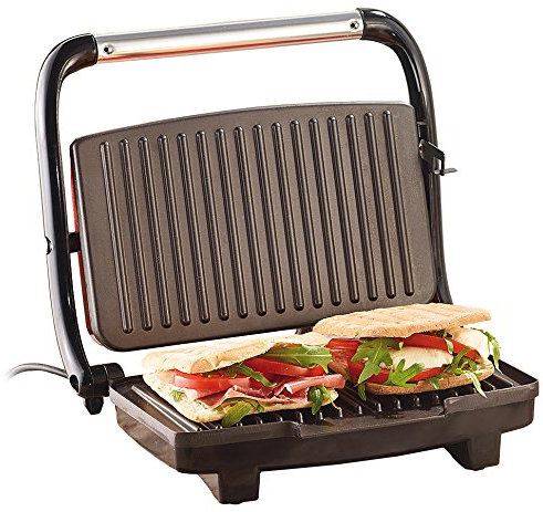 Rosenstein & Söhne Kontaktgrill & Toaster: Panini-, Sandwich- & Kontaktgrill CG-2510, 1.000 W (Versandrückläufer) (Sandwichmaker, Elektro, Grillspiesse)