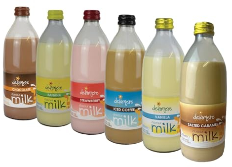 Delamere Dairy Flavour Milk | Custom case of 6 big 500ml bottles | Choose From 6 Flavours & Receive 2 500ml Bottles of Each Choice