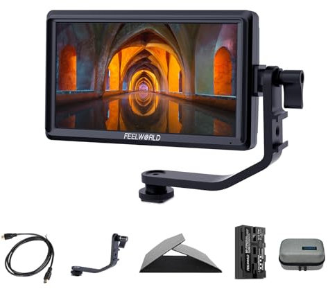 FEELWORLD S55V2 Kameramonitor mit F550 Bettery und Monitortasche