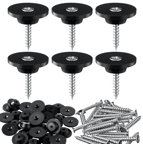 Enhon 100 Stück Dichtnägel für Noppenbahn, 3.5x25mm Montagenägel, Montageknöpfe mit Nagel für Noppenfolie Baudrainage, Hochbeete, Blumentöpfe oder Kellerwände
