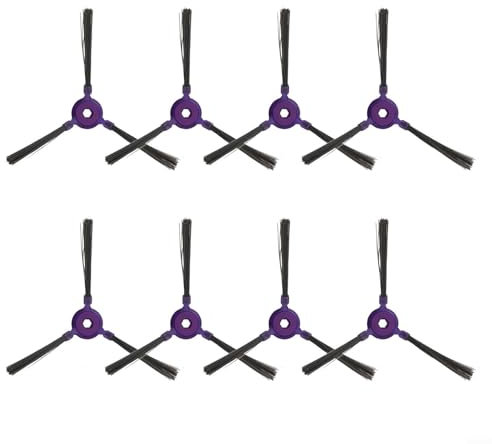 Seitenbürsten-Ersatzbürste, Ersatzbürste, Staubsaugerroboter und Wischmopp-Reiniger, Ersatz-Seitenbürste für Wap-Roboter für Wsmart Staubsauger, 8 Stück