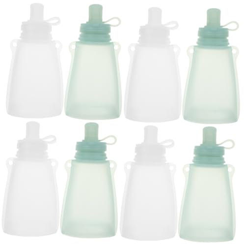 Vaguelly 8pièces De Stockage De Lait Maternel Réutilisable pour Congélation Et Allaitement Hermétique Et Pratique pour Alimentaire Couleurs