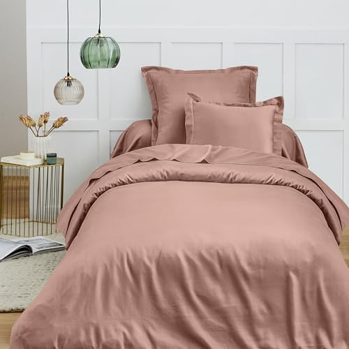 Copripiumino 140 x 200 cm Premium per letto singolo (rosa antica, copripiumino 140 x 200 cm letto singolo