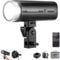 NEEWER Q200 200Ws 2.4G TTL Outdoor Studio Blitzgerät mit App Steuerung, 1/8000 HSS, 3200mAh batteriebetriebenes Fotoblitzgerät Speedlite 10W Modeling Lamp/750 Full Power Flash/0.01~1.5s Recycle