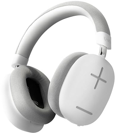 T'nB Bounce Max - Neuer, komfortabler, runder Kopfhörer mit Bluetooth, Stereo-Sound mit integriertem Mikrofon und bis zu 50 Stunden Batterielebensdauer - Weiß