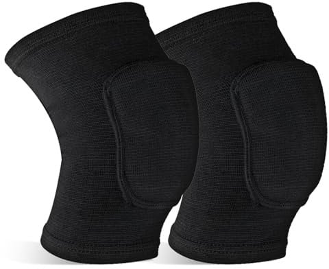 Volleyball Knee Pads, Soft Breathable Knee Pads for Men Women Younth Girls Kids Knees Protective Anti Slip Sponge Kneepads Brace for Volleyball Basketball Football Dance Climbing Various Sports (M)