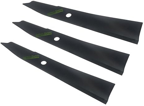 perfektGarten Lame de tondeuse à gazon 3 x 37 cm compatible avec Kubota RC40G-G2-G2HST RC 40 41 42 GR G2 70713-34330