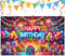 AUNGCSHE Geburtstagsbanner, Happy Birthday Banner, Geburtstagsdeko Kindergeburtstag Deko Bunt, Geburtstag Foto Hintergrund Poster für Geburtstagsfeier Dekoration (A)