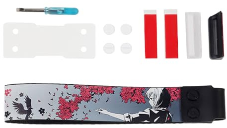 Ldabrye Keyboard-Gurt, stilvolles Tastatur-Trageband mit selbstklebendem Knopf, Schlüsselband, Topografisches Muster