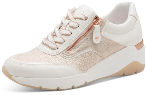 Jana Damen Sneaker mit Keilabsatz und Reißverschluss Vegan