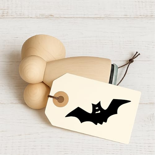 Stempidoo - Maxi Mini - Motivstempel - Fledermaus - Halloween - Stempel zum Basteln von Karten, DIY, Papier, Stoffen