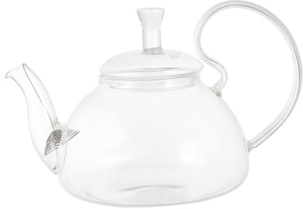 BESPORTBLE Théière Verre Résistant Chaleur avec Anse Large Infusion Kung Fu Compatible Cuisinière Céramique Maison et Salon de Thé