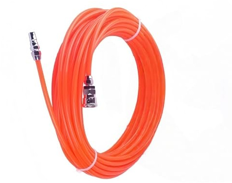 8x5 mm Hochdruck-Flexschlauch for Kompressoren, gerader Schlauch, Riemen, rot/blau, pneumatisch, 5 m, 10 m, 15 m, 20 m(Orange,5Meters)