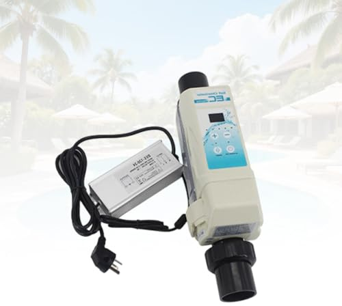 Chlorinateur Eau Salée pour Piscines Et Jacuzzis,Système De Chloration Automatique Et Générateur De Chlore Au Sel avec électrolyseur Piscine,8/12/16/20g/h(26400 gallons)