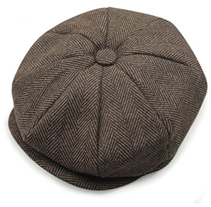 Unisex Winter Gatsby Newsboy Barett Cap Schirmmütze Kappe Hut (15)