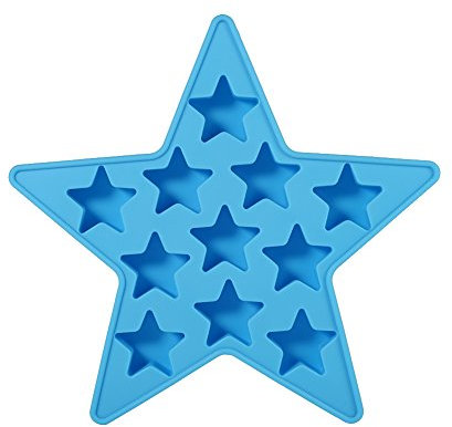 Eiswürfelformen Eiswürfelschalen Sternform Coole Silikon Eiswürfel Herstellung Werkzeug für Club Bar Party Verwenden für Hausgemachten (Blau)