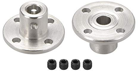 sourcing map 5mm Inner Dia H12*D10 Rigid Flange Coupling Motor Guide Shaft Coupler Motor Connector 2 PCS for DIY Parts