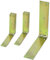 KOTARBAU® Kistenband 10 St. Scharnier Gerollte Tischband Möbelscharnier Gelb Verzinkt Torband Möbelband Türscharnier 2 Flügel Top-Qualität 400 x 50 mm