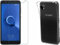 Compatible para ALCATEL 1 5033D 5033X (Pantalla 5.0) Funda Funda Protectora Gel Silicona Suave Slim Soft TPU + PELÍCULA Cristal Templado ANTIHUELLAS ANTIGRAFFIO Negro
