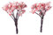 Healifty Künstlicher Sakura-Baum, lebensechte Kirschblüten, Dekoration, Mini-Baum für Topf, dekorative Blumen, Picks für Feengarten, Mikro-Landschaft, 10 Stück