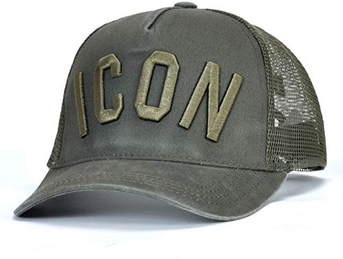 SSSGHH Basecap Herren Baumwolle Sommer Baseball Cap Für Männer Frauen Stickerei Icon Schwarz Papa Hut Hip Hop Dsq Trucker Cap