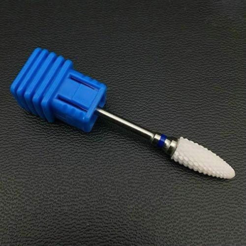 Juego de brocas de cerámica para uñas, para manicura y pedicura, para uso en salón de uñas, cutículas, gel limpio