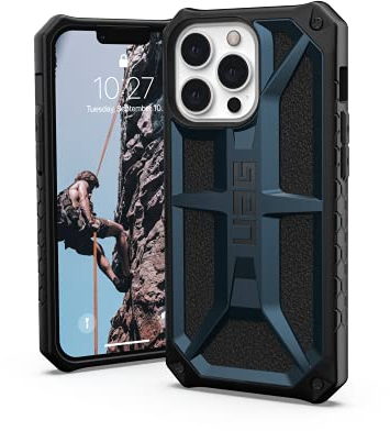 URBAN ARMOR GEAR UAG Designed for iPhone 13 Pro Case Blue Mallard Rugged Lightweight Slim Shockproof Premium Monarch Protective Cover, [6.1 inch Screen]