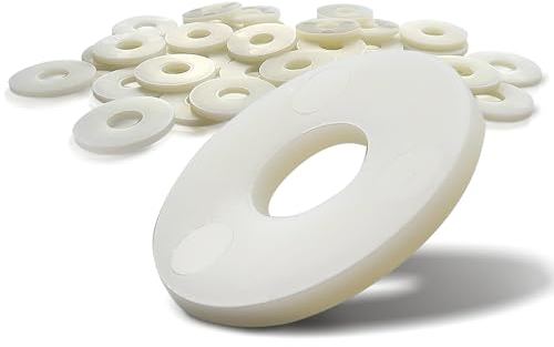 PROTECH 5 Stück Große Polyamidscheiben M16 Unterlegscheiben Nylon Beilagscheiben Polyamid PA Kunststoffscheiben mit großem Außendurchmesser