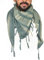 THE ART BOX 100% Baumwolle Militär Herren Tactical Desert Arab Schal für Männer Gesichtsmaske Hals Bandana Shemagh Wrap Schals Afghanischer 110cm x 110cm, Benzin Khaki