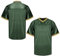 MESOSPERO Blanko-Fußball-Trikot, Herren 90er Jahre Hip Hop für Party Übung Sport T-Shirt Schwarz Weiß Rot Grün S-3XL, #Blank-Army Green, L