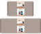 HappyTrends 2 Stück Küchenmatte, gepolsterte Anti-Ermüdungs-Bodenmatte, strapazierfähig, ergonomisch, Komfortschaum-Standmatte, wasserdicht, rutschfest, Büro (43.9x71.1 cm + 43.9x119.4 cm ,Khaki)