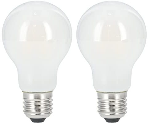 Xavax LED-Filament E27, 806lm ersetzt 60W, Glühlampe, warmweiß, matt, 2 Stück
