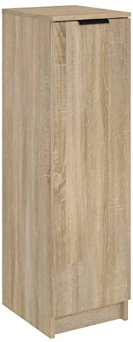 vidaXL Schuhschrank Schuhregal Schuhablage Schuhständer Schuhaufbewahrung Schuhtruhe Schuhorganizer Flurschrank Sonoma-Eiche 30x35x100cm Holzwerkstoff