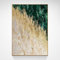 Ölbilder Auf Leinwand Handgemalt, Grüne Textur, Goldfolie, Farbabstimmung, Minimalistischer Luxus, Abstrakte, Moderne, Rahmenlose, Original Vvvnted Ölgemälde Auf Leinwand Für Familienwand, Woh