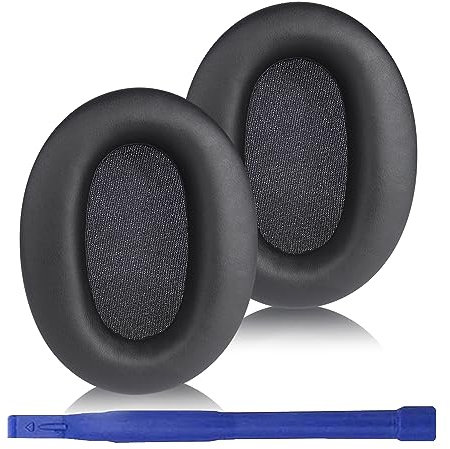 WH-CH710N Replacement Earpads Ear Cushions,Ear Pads for Sony WH-CH700N, WH-CH710N, WH-CH720N Headphones, Ear Cushions with Soft Protein Leather, Ear Comfort Memory Foam (Black)