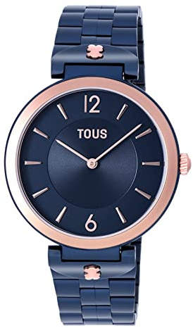 TOUS Watches s-Band Damen Uhr analog Quarzwerk mit Edelstahl Armband 200351072