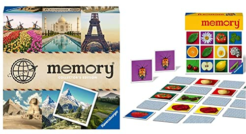 Ravensburger Collector's memory Schönste Reiseziele 27379 - Das weltbekannte Gedächtnisspiel mit Bildern von Traumorten & 20889 - Ravensburger Classic memory