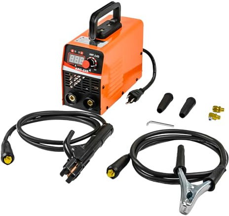 Zistel Saldatrice ad arco da 120 A, per principianti, mini saldatrice portatile a bastone, 110 V con cavo più lungo, inverter IGBT con display LCD