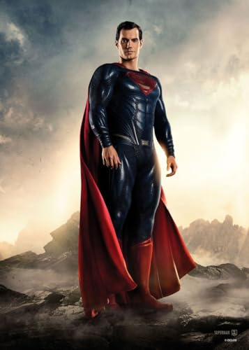 Displate Offiziell DC Comics MetallPoster Magnetische Befestigung Inklusive Lizenziert Bilder Hochwertiges Poster Justice League Movie - Superman 45 cm x 32 cm