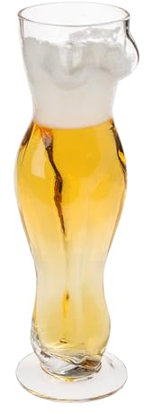 Sexy Bierglas - Weizenglas - Frauentorso Form - Glas 26 cm hoch - 0,5 Liter -/- 500 ml