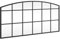 vidaXL Espejo de Pared Arco de Hierro Negro 80x40 cm