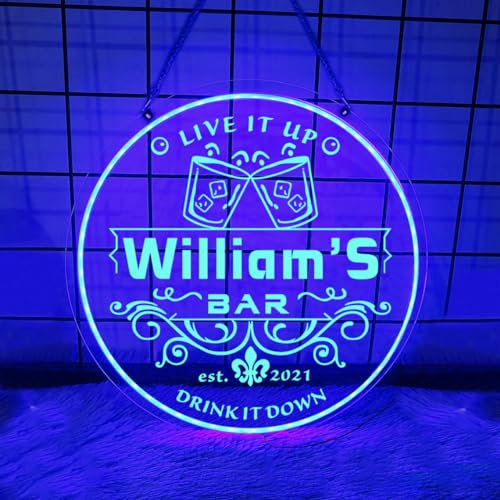 Letrero de barra de neón personalizado, luz de neón personalizada, letrero LED, letrero de neón para negocios, decoración de pared