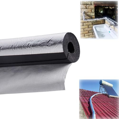 GOYUXV Weiß PE-Rohrisolierung, Frostschutz Schaumstoffrohre,ID16-60MM,Klimaanlage Isolierung Rohr,fürGasrohre,PPR-Wasserrohr (Size : 43mm*10mm/1.7 * 0.8in)
