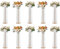 VEVOR Portafiori a Colonna 10 Pz per Matrimonio Vaso Fiori in Metallo con Decorazione di Cristallo, Centrotavola per Matrimonio Altezza circa 90 cm, Espositore Fiori per Eventi Nozze Decorazione Feste
