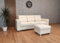 Quattro Meble Gesteppt Weiß Echtleder Sofagarnitur Mallorca Pik 3 er + Hocker Lederset Echt Leder Couchgarnitur Sofa Couch Möbel Set große Farbauswahl !!!
