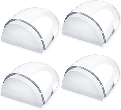Tope de puerta autoadhesivo, 4 piezas Tope de puerta autoadhesivo transparente para todos los suelos duros Tope de puerta de suelo Tope de puerta de pared Protege paredes y muebles