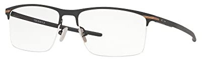Oakley OX5140 Brillen-Set: OX 5140 514003 Krawattenhalter, 0,5 cm, satinierter heller Stahl und große schwarze Leine, Zubehör-Set, Krawattenstange 0,5 satinierter heller Stahl, 56/16/141
