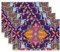 Boho Vintage Marokkanisch Platzsets 4er Set Tischsets Mandala Platzsets 30x45 cm Waschbar Platzdeckchen für Küche Urlaub Bankett Party Deko