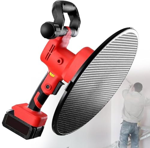 Electric Concrete Cement Mortar Trowel Wall Smoothing Polishing Machine - Hand-Held Concrete Plaster Machine with Lithium Battery Charging Mixer