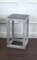 freeroom24, Beistelltisch, Wohnzimmertisch, Couchtisch, Coffee Table, Kleiner Kaffeetisch, Blumenhocker, Blumensäule, Cube, Betonoptik, Glas schwarz, 30 x 30 x 50cm, Made in Germany
